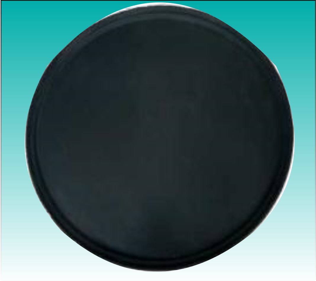 Tablett rund, schwarz, rutschfest